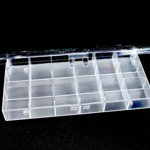 Sorting box pearl box with 18 compartments 19.5x10x3cm
