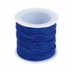 Nylon elastic textile color selection • 1 mm • 21 meters (0.17 € / m) - royal blue