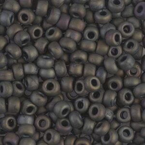 Miyuki Rocailles 6-2013 iris olive foncé métallisé mat 9.9g