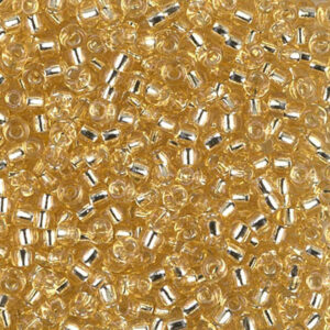Miyuki Rocailles 8-2 argentato oro chiaro 9,9 g