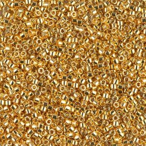 Delica Beads by Miyuki DB0031 24kt gold plated 5g