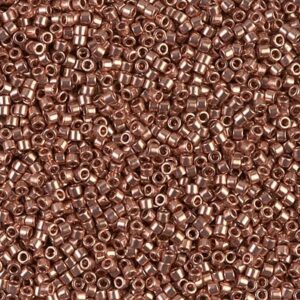 Delica Beads by Miyuki DB0040 copper plated 5g