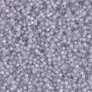 Delica Beads by Miyuki DB0080 pale violet lined crystal 5g