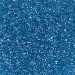 Perles Delica par Miyuki DB0113 lustre bleu transparent 5g