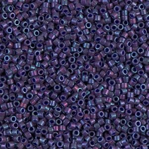 Delica Beads by Miyuki DB0135 opaque eggplant luster 5g