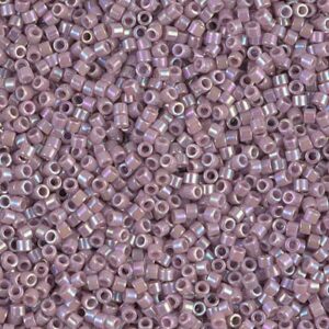 Delica Beads from Miyuki DB0158 opaque mauve AB 5g