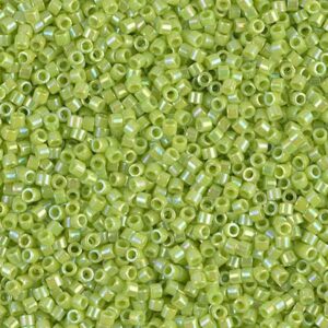 Perles Delica de Miyuki DB0169 chartreuse opaque AB 5g