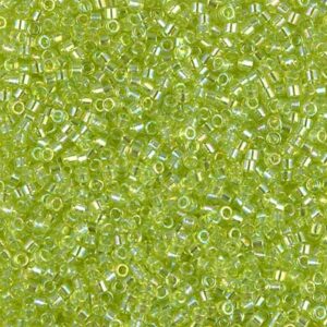 Delica Beads by Miyuki DB0174 transparent chartreuse AB 5g
