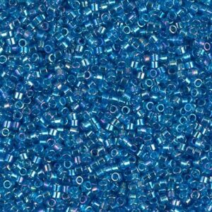 Delica Beads von Miyuki DB0177 transparent capri blue AB 5g