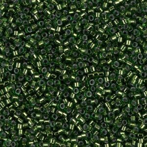 Delica Beads von Miyuki DB0182 silverlined jade green 5g