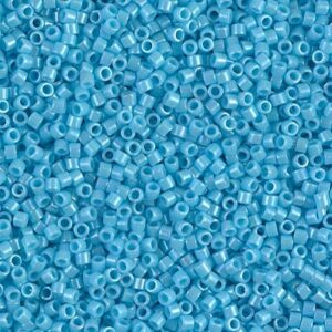 Delica Beads von Miyuki DB0215 opaque turquoise blue luster 5g
