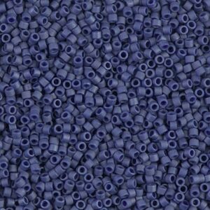 Delica Beads by Miyuki DB0377 matte metallic royal blue 5g