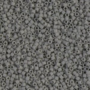 Delica Beads by Miyuki DB0761 matte opaque gray 5g