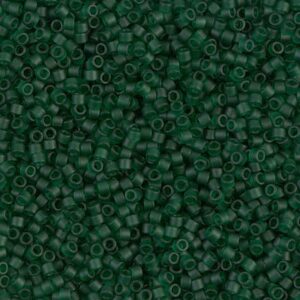 Delica Beads von Miyuki DB0767 matte transparent dark emerald 5g