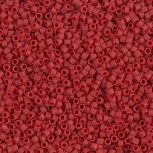 Delica Beads von Miyuki DB0796 dyed SF opaque red 5g