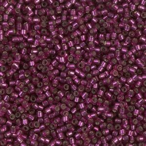 Delica Beads by Miyuki DB1342 silverlined raspberry 5g