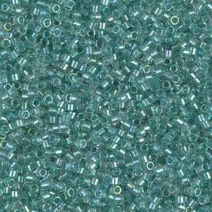 Delica Beads von Miyuki DB1767 sparkling aqua green lined crystal AB 5g