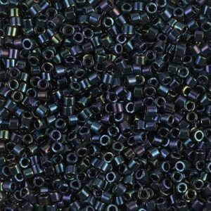 Miyuki Delica Beads Medium DBM0002 metallic dark blue iris 5g