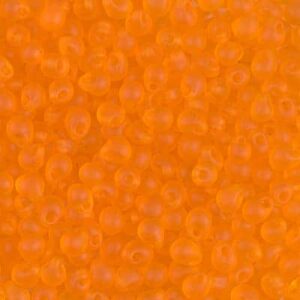 Perline a goccia di Miyuki DP-138F arancione trasparente opaco 5g