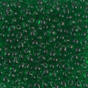Perline a goccia di Miyuki DP-146 verde trasparente 5g