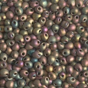 Drop Beads von Miyuki DP-2035 matte metallic khaki iris 5g