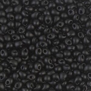 Drop Beads von Miyuki DP-401F matte black 5g