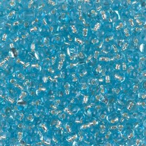 Drop Beads from Miyuki DP28-18 silverlined aqua 5g