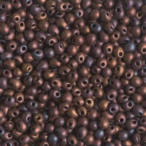 Drop Beads by Miyuki DP28-2005 matte metallic dark raspberry iris 5g