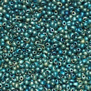 Drop Beads from Miyuki DP28-2008 matt metallic patina iris 5g