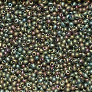 Drop Beads von Miyuki DP28-2035 matte metallic khaki iris 5g