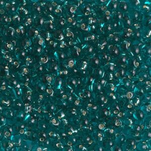 Drop Beads from Miyuki DP28-2425 silverlined teal 5g