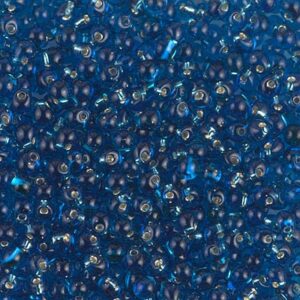 Drop Beads von Miyuki DP28-25 silverlined capri blue 5g