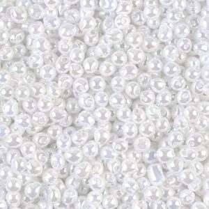 Drop Beads from Miyuki DP28-420 white pearl ceylon 5g