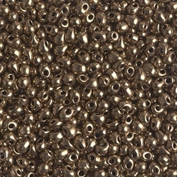 Drop Beads from Miyuki DP28-457 metallic dark bronze (like DB 22) 5g