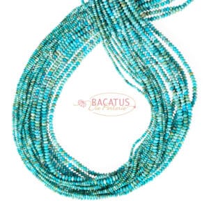 A-Grade Turquoise Saucer Size Selection, 1 Strand