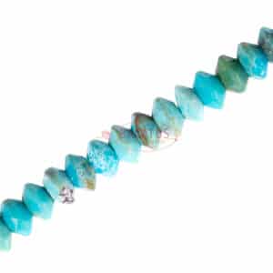 A-Grade Turquoise Saucer Size Selection, 1 Strand
