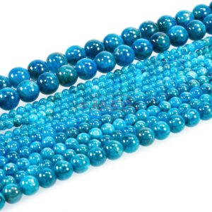 A-grade apatite spheres approx. 8 mm, 1 strand