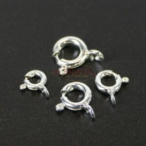 Spring ring lock eyelet 925 silver Ø 5 – 8 mm