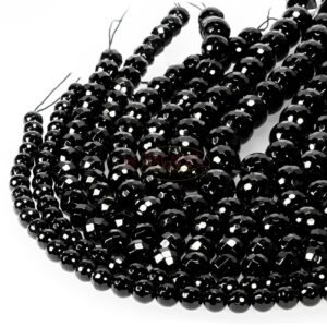 A-grade onyx faceted round 2 – 16 mm, 1 strand