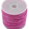 Nylon elastisch textil Farbauswahl • 1 mm • 21 Meter (0,17€/m) - dunkelrosa
