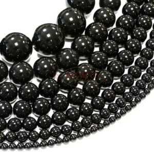 40 Onyx Schwarz 8mm Würfel Perlen Poliert Halbedelstein Schmucksteine G781 