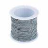 Nylon elastisch textil Farbauswahl • 1 mm • 21 Meter (0,17€/m) - grau