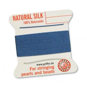 Pearl silk natural blue cards 2m (€ 0.80 / m)