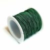 Nylon elastisch textil Farbauswahl • 1 mm • 21 Meter (0,17€/m) - dunkelgrün