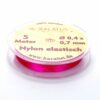 Nylon elastisch fein Farbauswahl • 0,4 x 0,7 mm • 5 Meter (0,30€/m) - pink