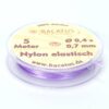 Nylon elastic fine color selection • 0.4 x 0.7 mm • 5 meters (0.30 € / m) - purple