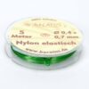 Nylon elastic fine color selection • 0.4 x 0.7 mm • 5 meters (0.30 € / m) - green