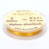 Nylon elastisch fein Farbauswahl • 0,4 x 0,7 mm • 5 Meter (0,30€/m) - apricot
