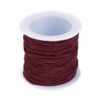 Nylon elastisch textil Farbauswahl • 1 mm • 21 Meter (0,17€/m) - braun