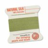 Pearl silk natural jade green cards 2m (€ 0.80 / m) - 0.30mm #0
